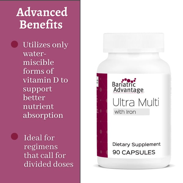トップス Matching Long Sleeve Vitamin Mixture Bariatric Advantage |Ultra Solo Capsule – Only 1 Per Day!