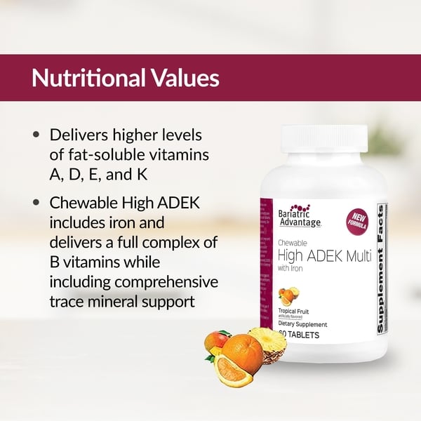 Chewable High ADEK Multivitamin - Tropical Fruit