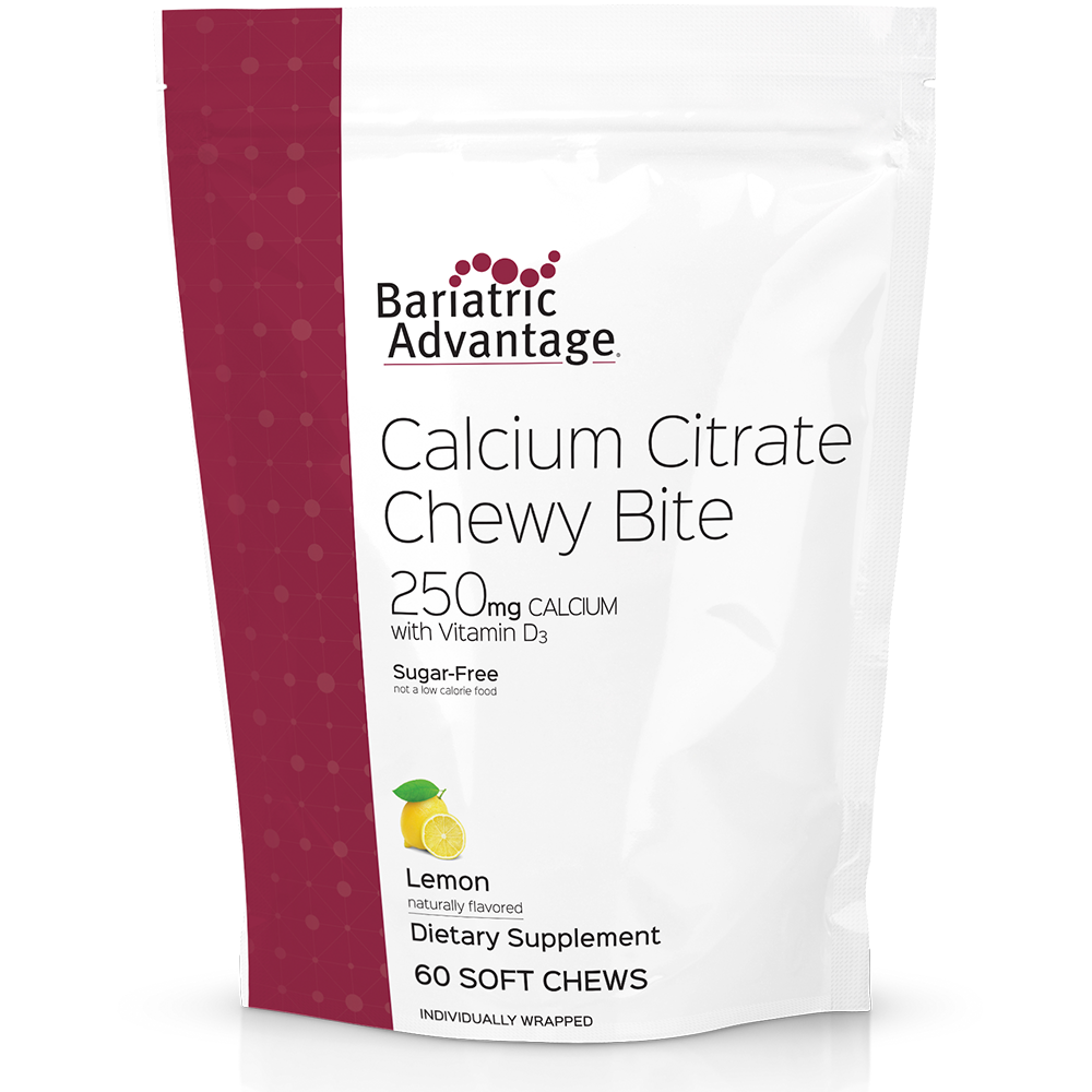 Calcium Citrate Chewy Bites 500mg (11 Flavors) | Bariatric Advantage, Inc.