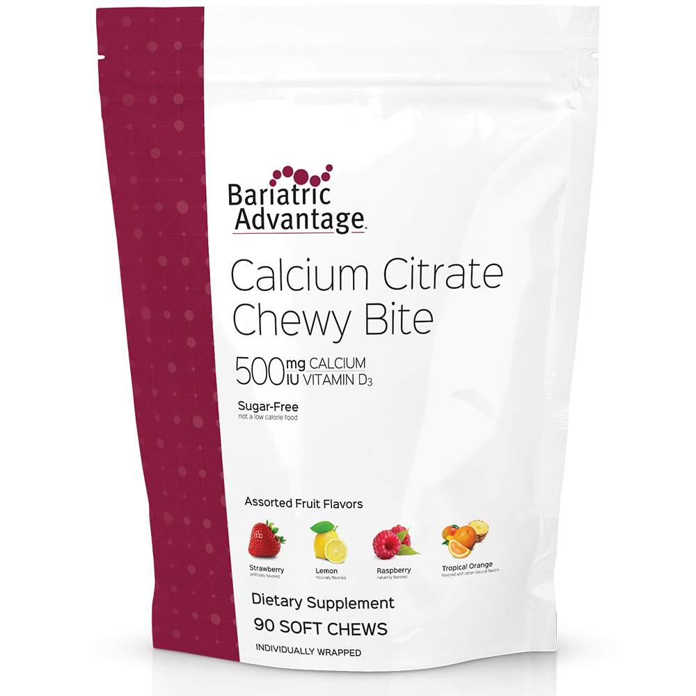 Calcium Citrate Chewy Bites 500mg (11 Flavors)